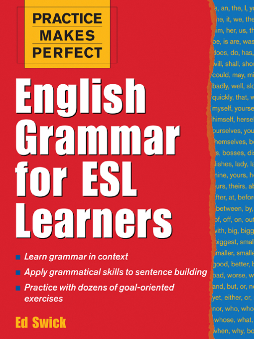 Title details for English Grammar for ESL Learners by Ed Swick - Available